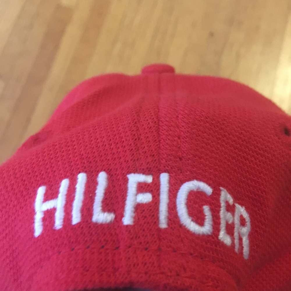 Red Tommy Hilfiger cap
